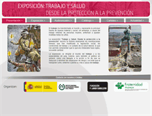 Tablet Screenshot of expotrabajoysalud.es